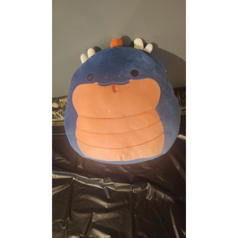 Squishmallows Cian the Basilisk Navy Blue Peach Belly 12 Inch Plush Mystery Squa